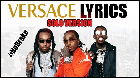 versace remix lyricss|versace lyrics migos.